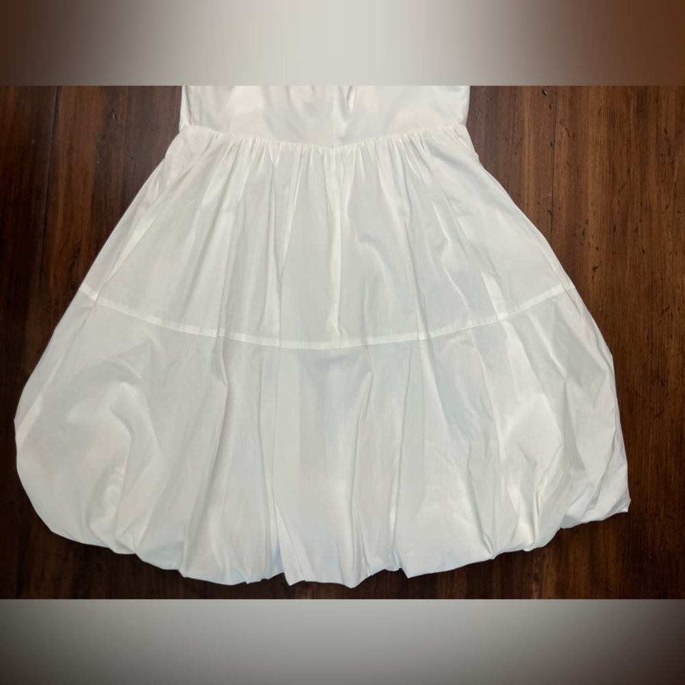Cinq A Sept Mini Effie Dress Size 4 White Bubble Sundress Bridal Summer Chic NWT - Picture 4 of 16